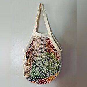 Eco-Friendly Cream Mesh Tote Bag ~ H&M